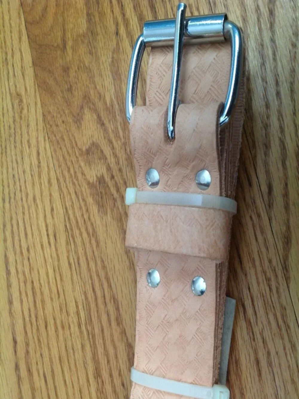 BUCKET BOSS CLASSIC SADDLE LEATHER STEEL BUCKLE TOOL BELT 55133 MENS SIZE LARGE